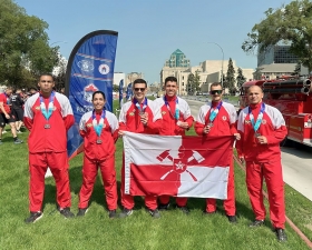 Corpo de Bombeiros do Rio leva mais cinco medalhas e quebra o terceiro recorde nos Jogos Mundiais de Policiais e Bombeiros, no Canadá